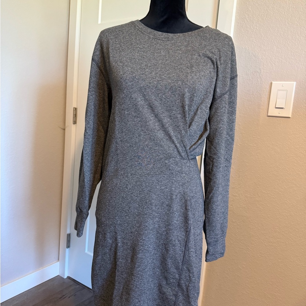 CAbi Charcoal Long Sleeve Dress